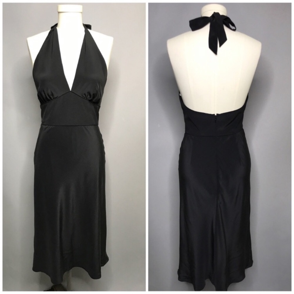 Shoshanna Silk Halter Sheath Dress